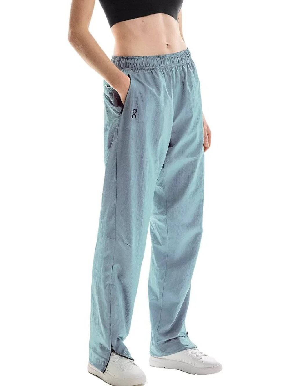 On Court Tennis Pants Straight Leg Relaxed Fit "On Cloud" In Geyser Size Small